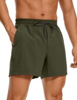 CRZ YOGA Men's Linerless Workout Shorts - 5'' Lightweight Quick Dry for Running Sports Athletic Gym with Pockets - Image 2
