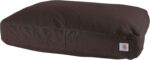 Carhartt Durable Canvas Pet Bed, Water Resistant Firm Duck Dog Bed, Dark Brown, Large - Image 2
