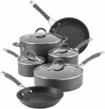 Circulon 83903 Radiance Hard Anodized Nonstick Cookware Pots and Pans Set, 10 Piece, Gray - Image 2