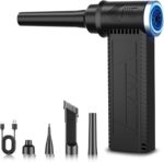 Cordless Electric Air Duster: 120,000 RPM High-Speed 4-Speed Adjustable Blower, Rechargeable Battery-Powered Dust Cleaner for PC Keyboards, Electronics, Cars & Outdoor Use – Compact & Powerful - Image 2