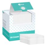 Disposable Face Towels,Ultra Thick Face Towelettes XL, Lint-Free Facial Wipes for Makeup Removal & Gentle Skin Care,50 Count, 10"×12", Pearl-textured - Image 2