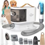 Dog Grooming Vacuum, Dog Grooming Kit 12kPa Suction Hair Remover Low Noise Pet Brush Vacuum Collects 99% Hair, 2L Dust Cup, 5 Proven Grooming Tools for Cats, Other Animals and Home Cleaning - Image 2