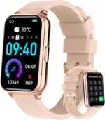 Fitness Tracker Smart Watch Make/Answer Calls for Women Men with Heart Rate Blood Oxygen Sleep Monitor Sports Modes Step Calorie Counter IP68 Waterproof for Android Phones and iPhone - Image 2