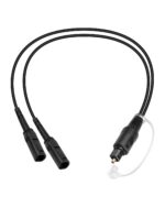 GELRHONR Digital Optical Audio Splitter, 1 Male Input 2 Female Output Toslink Digital Fiber Optic Audio Splitter for TV, DVD, HDTV, Home Theater, Sound Bar, Amplifier (0.3M Female) - Image 2