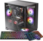 Gaming PC Desktop Computer, Intel Core I7-7700 up to 4.2 GHz, RTX 4060 8G, 16G DDR4 RAM, 1TB NVME SSD, WiFi 5.0, Prebuilt Gaming PC Tower Computer with RGB Fan x 4 - Image 2