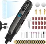 HARDELL Mini Cordless Rotary Tool 4V, 5-Speed Rotary Tool Kit with 69 Accessories, Power Rotary Tool for Cutting, Engraving, Sanding, Drilling, Polishing, Small Wood Carving tool or DIY Crafts(Black) - Image 2