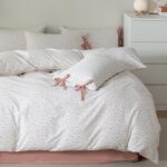 HighBuy Botanical Floral Comforter Set Full Size Cozy Comforter Set for Full Bed with 2 Bowknot Bow Tie Pillowcases Pink Flower Garden Coquette Bedding Comforter Sets for Women Girl Bed Set - Image 2