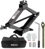 IMAYCC Car Jack Kit, Scissor Jack for Car 2 Ton (4409 lbs) Tire Jack Repair Kit,Spare Tire Changing Kit with Lug Wrench,Emergency Kit for Vehicle/Auto/SUV/MPV - Image 2