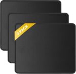 JIKIOU 3 Pack Mouse Pad with Stitched Edge, Comfortable Mouse Pads with Non-Slip Rubber Base, Washable Mousepads Bulk with Comfortable Cloth, Mouse Pads for Computers Laptop Mouse 10.2x8.3inch Black - Image 2