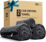 KKV 2-Pack Microfiber Towels (35"x 24") Extra Large Ultra Absorbent Drying Towel for Cars and Trucks, Without Streaks, Scratches, or Water Spots - Image 2