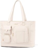 LOVEVOOK Laptop Tote Bag for Women Work, Teacher Tote & Nurse Bags with Zipper for Travel, Daily, College, Womens Purse - Image 2