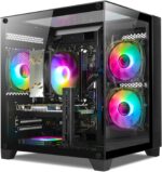 LXZ Gaming PC Desktop - Ryzen 5 5500 | GeForce RTX 3050 6GB | 16GB DDR4 | 1TB NVME SSD | DP/HDMI/DVI, Prebuilt Tower Computer for Gaming, Home and Office (Black) - Image 2
