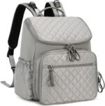 Large Capacity Diaper Bag with Stroller Buckle, Water-Resistant Travel Backpack with Insulated Pockets (Classic, Grey) - Image 2