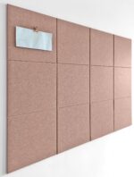 Large Cork Board Alternative - 12-Pack Felt Wall Tiles with Safe Removable Adhesive Tabs, Cork Wall Tiles Bulletin Board Home Office Essentials - Terracotta - Image 2
