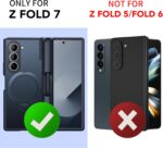 MOBOSI Upgraded 360° Spin Ring Stand for Z Fold 7 Case with Privacy Screen Protector, Compatible with Magsafe, 18FT MIL-Grade Protection, Magnetic Shockproof Case for Samsung Galaxy Z Fold7, Black - Image 2