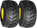 Marastar 20808-PK Tubeless Pneumatic 20x8.00-8 Tire and Wheel Assembly, Replacement Rear Tire for John Deere Riding Mowers, Turf Traction Tread, 2 Pack - Image 2