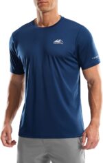 Men's UPF 50+ Sun Protection Dry Fit Workout T-Shirts Rash Guard Swim Shirts Moisture Wicking Tee for Athletic, Beach, Hiking - Image 2