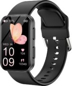 MorePro Health Fitness Tracker with Blood oxy-gen Monitor and 24/7 Heart Rate and Blood Pressure, Sleep Monitor, 120+ Sport Modes Waterproof Fitness Watch for Women Men Android iOS, Black - Image 2