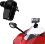 Motorcycle Windshield Camera Clamp,Motorcycle Windshield Clip for Hero,Insta 360, Djl Action,Sjcam,Pocket 3 and All Mobile Phone,Windscreen Clamp Mount Accessories for Motorcycle and Electric Vehicle - Image 2