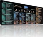 Mouse Pad for Excel/Word/Outlook/PowerPoint Shortcuts – 31.5" x 11.8" Excel Cheat Sheet Desk Pad – XL Desk Mat, Large Mousepad for Office, Gaming – Non-Slip, Waterproof, Stitched Edges - Image 2