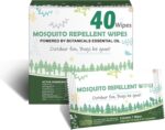 Natural Mosquito Repellent Wipes, DEET Free Insect & Bug Repellent Wipes, Easy to Use, Long Lasting, Travel Sized - Image 2