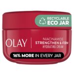 Olay Niacinamide Face Moisturizer, Strong & Firm Cream for Women, Anti-Aging, Anti-Wrinkle, Firming Skin Care, Evens, Hydrates to Repair Barrier, Recyclable Sustainable Eco Jar, Non-Greasy, 2 oz - Image 2