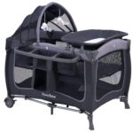 Pamo Babe Baby Playard with Canopy, Portable Crib with Changing Table - Image 2