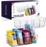 Pantry Organizers and Storage and Cabinet Organizer, 2 Pack - Kitchen Organizers and Storage, Great Fridge or Snack Organizer - Perfect in Refrigerator or Cupboard Shelf - Image 2