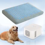 Pet Bed Cooling System, Consistent Cold Water Pad, No Refrigeration or Chemical Gel Needed, Machine Washable Bed, Ideal for Home and Crates (Cooling Green, 41" x 28") - Image 2