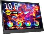 Portable Monitor for Laptop,10.5" Screen Extender 1920x1280P IPS Travel Monitor 3:2,500nits,2000:1,w/45° Adjustable Stand,Standard HDMI USB-C Computer Display for Laptop PC Phone Mac - Image 2