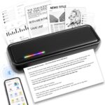 Portable Printer Wireless for Travel, Bluetooth Thermal Printer Supports 8.5 x 11 Inch Thermal Paper, Inkless Compatible with iOS, Android, Laptop for Office, Car and Home - Image 2