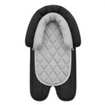 Pro Goleem Car Seat Head Support Infant, Soft Infant Car Seat Insert, 2 in 1 Carseat Head Support for Newborn, Perfect for Car Seat, Stroller, Swing, Bouncer, Gray and Black - Image 2