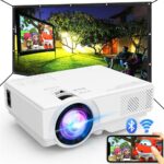 Projector with WiFi and Bluetooth, Upgrade Outdoor Projector, Mini Movie Projector Supports 1080P Synchronize Smartphone Screen by WiFi/USB Cable for Home Entertainment - Image 2