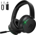 RYR Wireless Gaming Headset for Xbox Series X|S, Xbox One, PS5, PS4, Mac, Bluetooth 5.3, 3D Surround Sound, Rotatable Earmuffs, Gaming Headphones with Noise Canceling Microphones-Blackgreen - Image 2