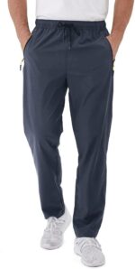 Rapoo Men's Lightweight Pants with Zipper Pockets Quick Dry Workout Athletic Travel Pants - Image 2