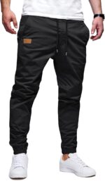 SEVEGO Tall Men's Casual Joggers 30"/32"/34"/36" Inseam Cotton Chino Cargo Pants Hiking Outdoor Sweatpants - Image 2