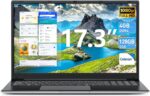 SGIN 17.3 Inch Laptop Computer, Win 11 Laptops with Celeron I3 Processor, 4GB DDR3 128GB SSD, 60800mWh Battery, FHD IPS Display, Type-C, HDMI, 5G WiFi, BT4.2, Numpad, for Business and Students - Image 2