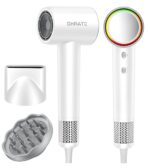 SHRATE Professional High Speed Ionic Hair Dryer | Ultra-Fast Drying | 500 Million Negative Ions | Low Noise | 160000 RPM | Compact Blow Dryer with Magnetic Diffuser for Faster Drying All Hair Types - Image 2