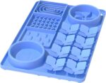 Slow Feeder Bowl for Dogs and Cats, Silicone Lick Mat & Snuffle Mat with Suction Cups - Interactive Puzzle Feeder, Slow Eating, Keep Busy and Reduce Vomiting (15.75" x 10.5" Light Blue) - Image 2