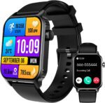 Smart Watch for Men Women(Answer/Make Call), 1.83" Smartwatch Fitness Tracker with Heart Rate/Sleep Monitor, SpO2, Pedometer - 100+ Sport Modes Activity Tracker for Android iOS Phones - Image 2