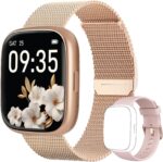 Smart Watch for Women, No Phone No APP Needed,1.83" Fitness Tracker Watch with Heart Rate/Step Tracker/Pedometer/Sleep, IP68 Waterproof Metal Smartwatch Calls Compatible iOS Android - Image 2