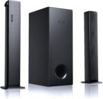 Sound Bar for Smart TV 2.1CH 190W Peak Power Soundbar with Subwoofer Detachable 2-in-1 BT 5.4 Surround Sound System 12L Deep Bass for PC Game with HD-ARC/Opt/USB/AUX Home Theater - Image 2