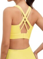Sports Bras for Women, High Impact Push Up Criss Cross Back Padded Strappy Workout Running Sports Yoga Bras for Large Bust - Image 2