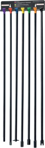 Steelman 7-Piece Spare Tire Retrieval Tool Kit, Lower and Raise Cradle-Suspended Tires, Flat, Pin, Hex, 12-mm Square, Slotted, ⅜-inch Square Heads - Image 2