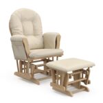 Storkcraft Premium Hoop Glider & Ottoman (Natural/Beige) — GREENGUARD Gold Certified Nursery Glider, Solid Wood Craftsmanship, Smooth-Gliding Nursery Chair and Ottoman, Award-Winning - Image 2