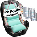 Swanoo Car Seat Cooling Pad, Stroller Cooling Pad with Ice Pack for Babies Toddler and Kids, Sun and Heat Cover Protector for Summer Carseat Cooler Liner… - Image 2