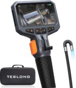 Teslong Two-Way Articulating Borescope with Light, Industrial Endoscope Inspection Camera with Articulated Probe, Flexible Mechanic Fiber Optic Snake Scope Cam for Wall Automotive Engine Inspect-5FT - Image 2