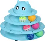 UPSKY Cat Toy Roller 3-Level Turntable Cat Toys Balls with Six Colorful Balls Interactive Kitten Fun Mental Physical Exercise Puzzle Kitten Toys - Image 2