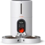 WOPET Automatic Cat Feeders 2 Cats-(𝟮𝟬𝟮5 𝗨𝗽𝗴𝗿𝗮𝗱𝗲) Timed Cat Feeder with Stainless Steel Bowl, Programmable 1-6 Meals Control, Dual Power Supply Auto Pet Feeder for Cats and Dogs - Image 2