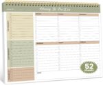 Weekly To Do List Notepad with 52 Undated Sheets（8.5"×11"）- Undated Weekly Planner Notepad for Office Desk Accessories and Supplies - Forest Shades - Image 2